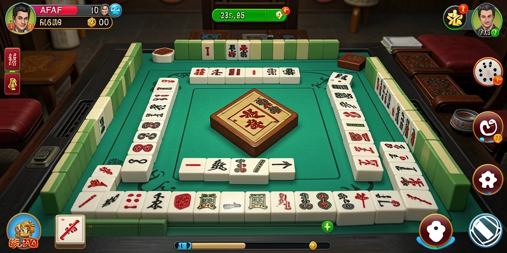 Screenshot gameplay AFAF menampilkan pengalaman seru Mahjong.