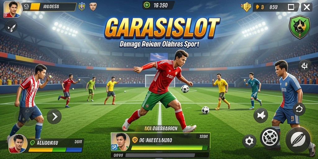 Screenshot utama GARASISLOT menampilkan gameplay yang mendebarkan dan interaksi pemain.