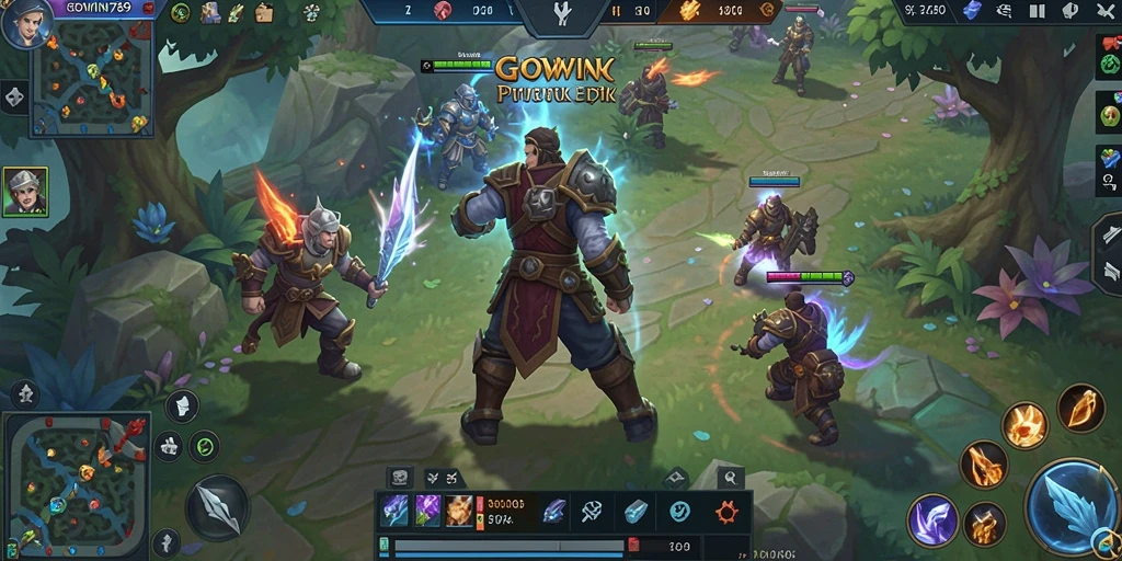 Screenshot GOWIN789 menampilkan aksi seru dalam pertarungan MMORPG.
