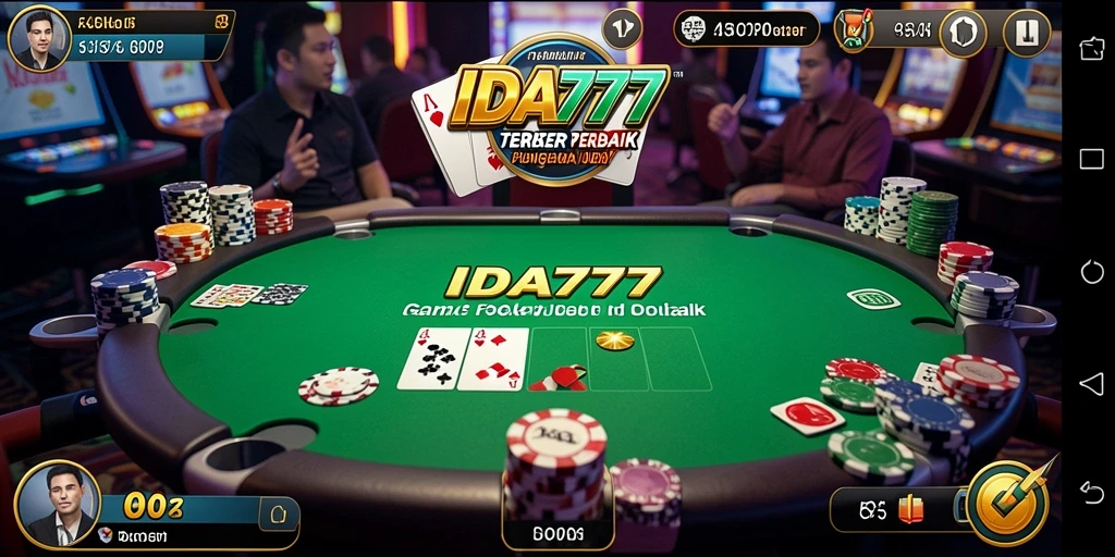Tampilan gameplay poker yang menarik dan menegangkan.
