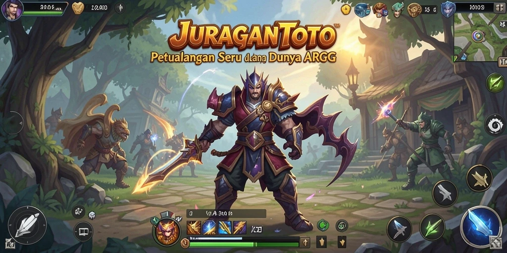 Tampilan gameplay ARPG yang seru dan mendebarkan di JURAGANTOTO.