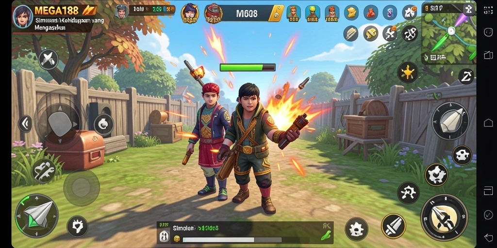 Tampilan gameplay MEGA188 yang menarik dan interaktif.