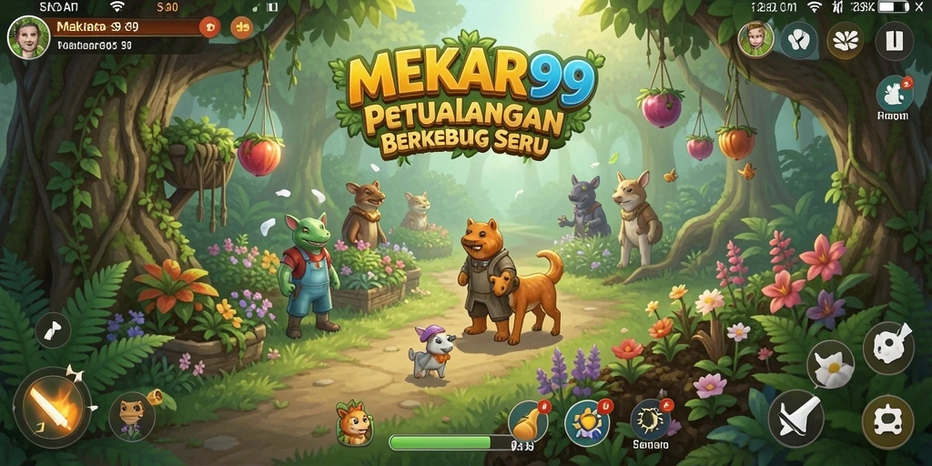 Tampilan gameplay seru di kebun virtual MEKAR99.