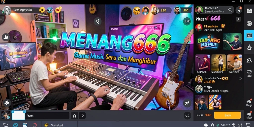 Tampilan gameplay yang seru dengan interaksi musik.
