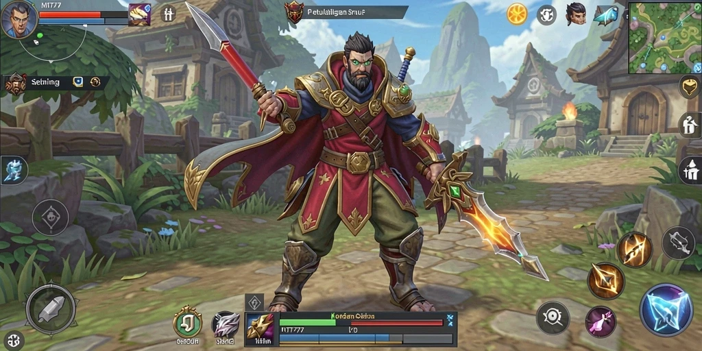 Tampilan gameplay seru di dunia fantastis MT777.
