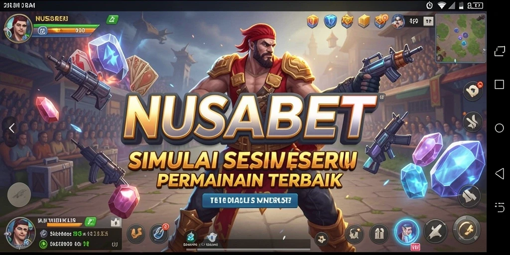 Tampilan gameplay seru dari NUSABET yang mendebarkan.