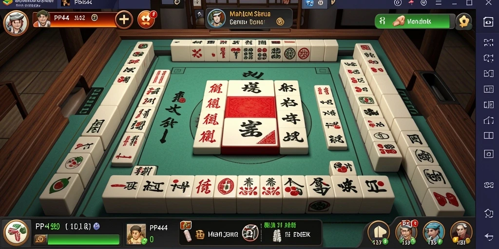 Tampilan gameplay Mahjong yang seru dan menantang.