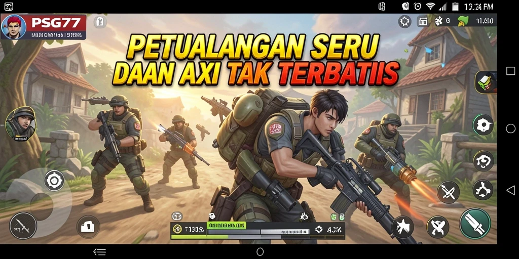Gameplay intens PSG77 dengan aksi mendebarkan.