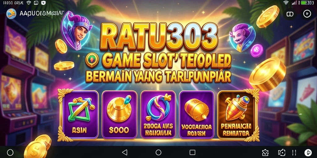 Tampilan menarik gameplay Slot di RATU303 dengan fitur-fitur menawan.