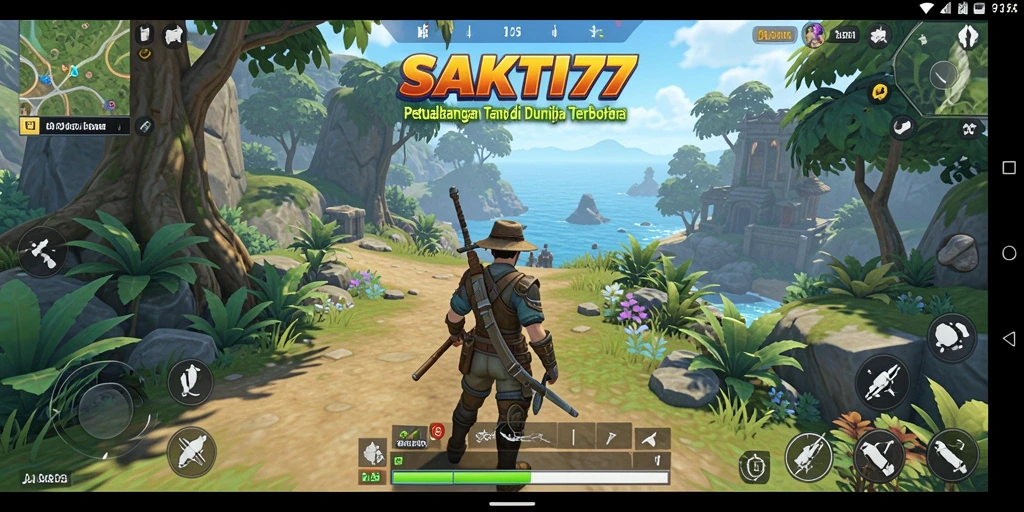 Tampilan gameplay SAKTI77 dengan petualangan Open World.