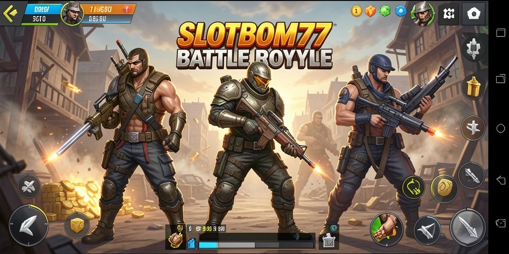 Gameplay seru dan intens dalam <strong>SLOTBOM77</strong> Battle Royale.